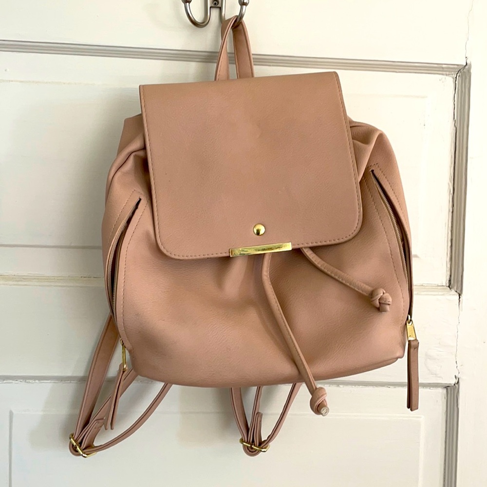 Blush Pink Backpack Purse